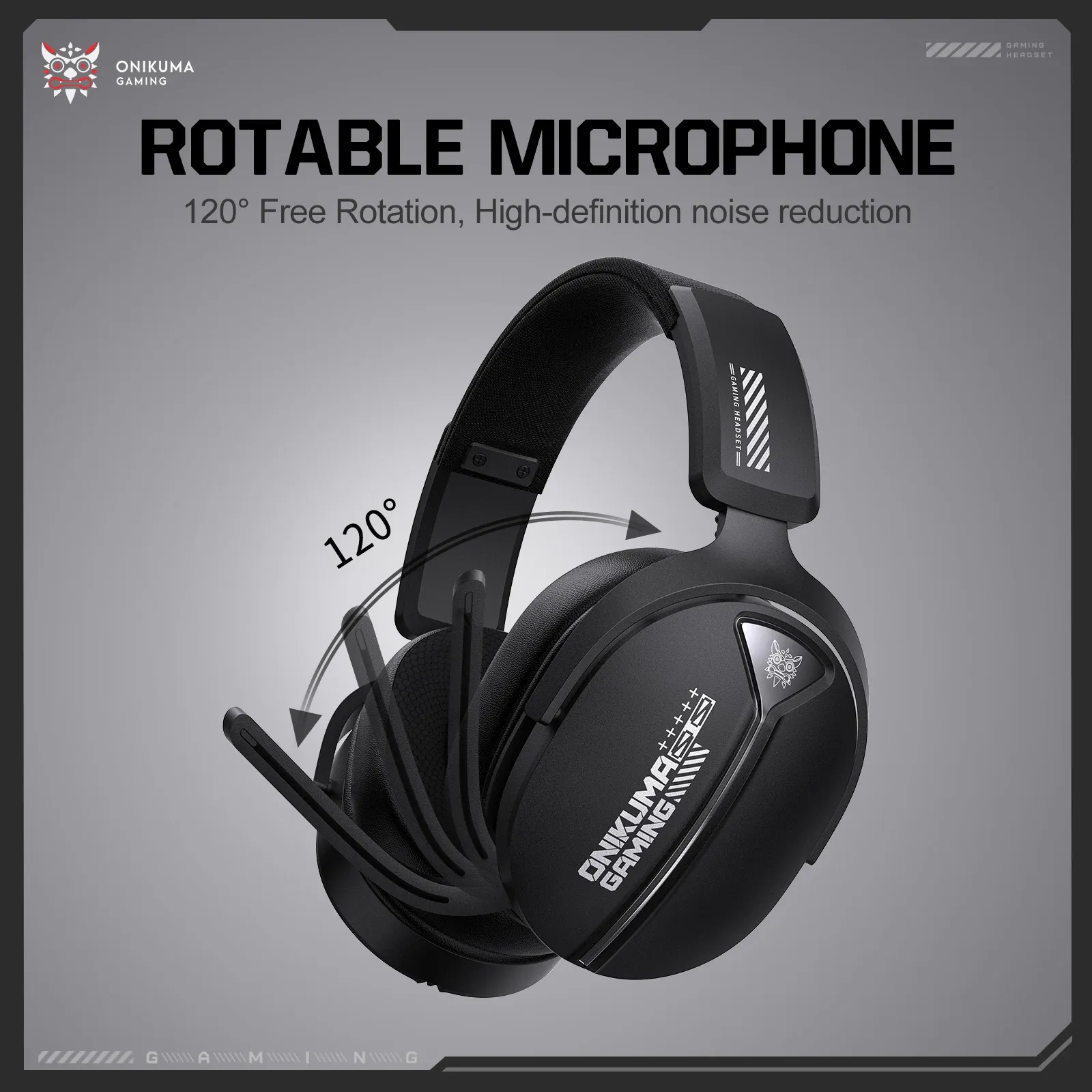 Onikuma GT887 draadloze headset met vier modi en microfoon