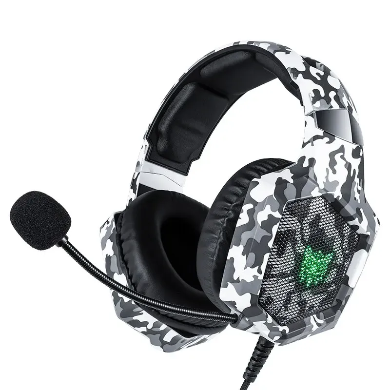 ONIKUMA bedrade gamingheadset met microfoon en USB-ledverlichting