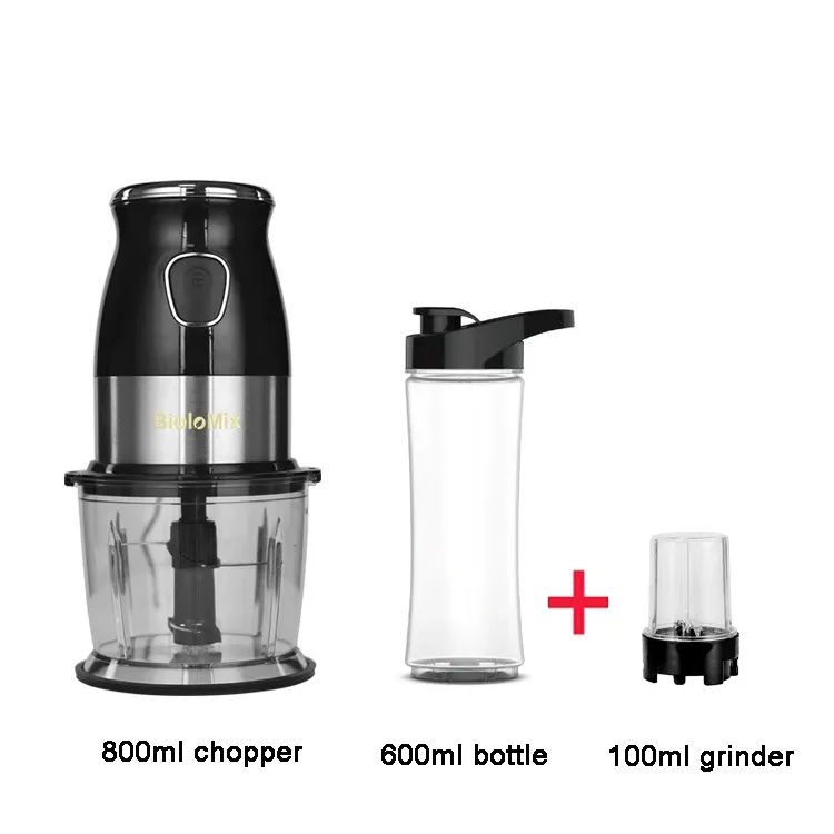 BioloMix 3-in-1 draagbare blender met hakmolen