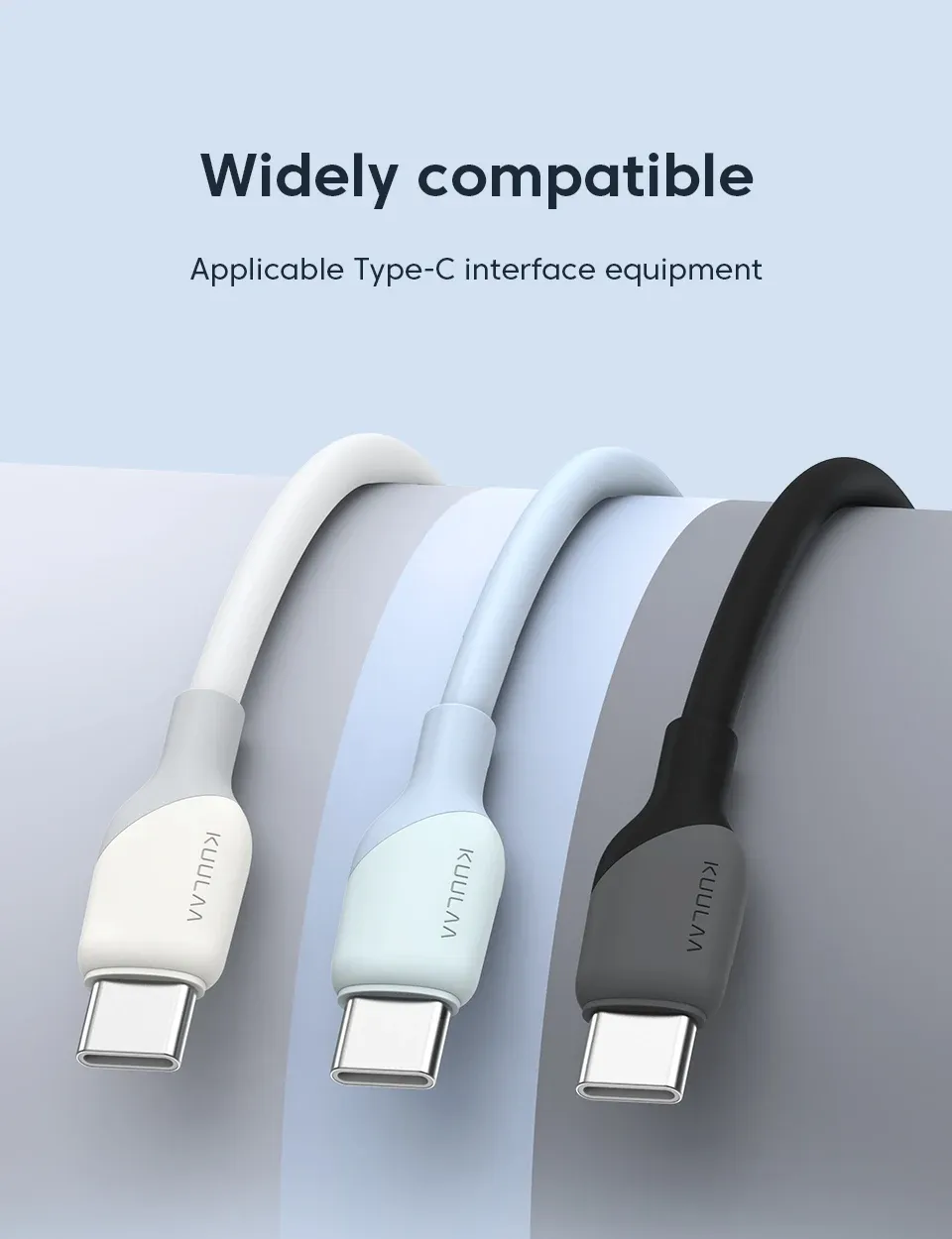 KUULAA USB-C naar USB-C snellaadkabel 30W