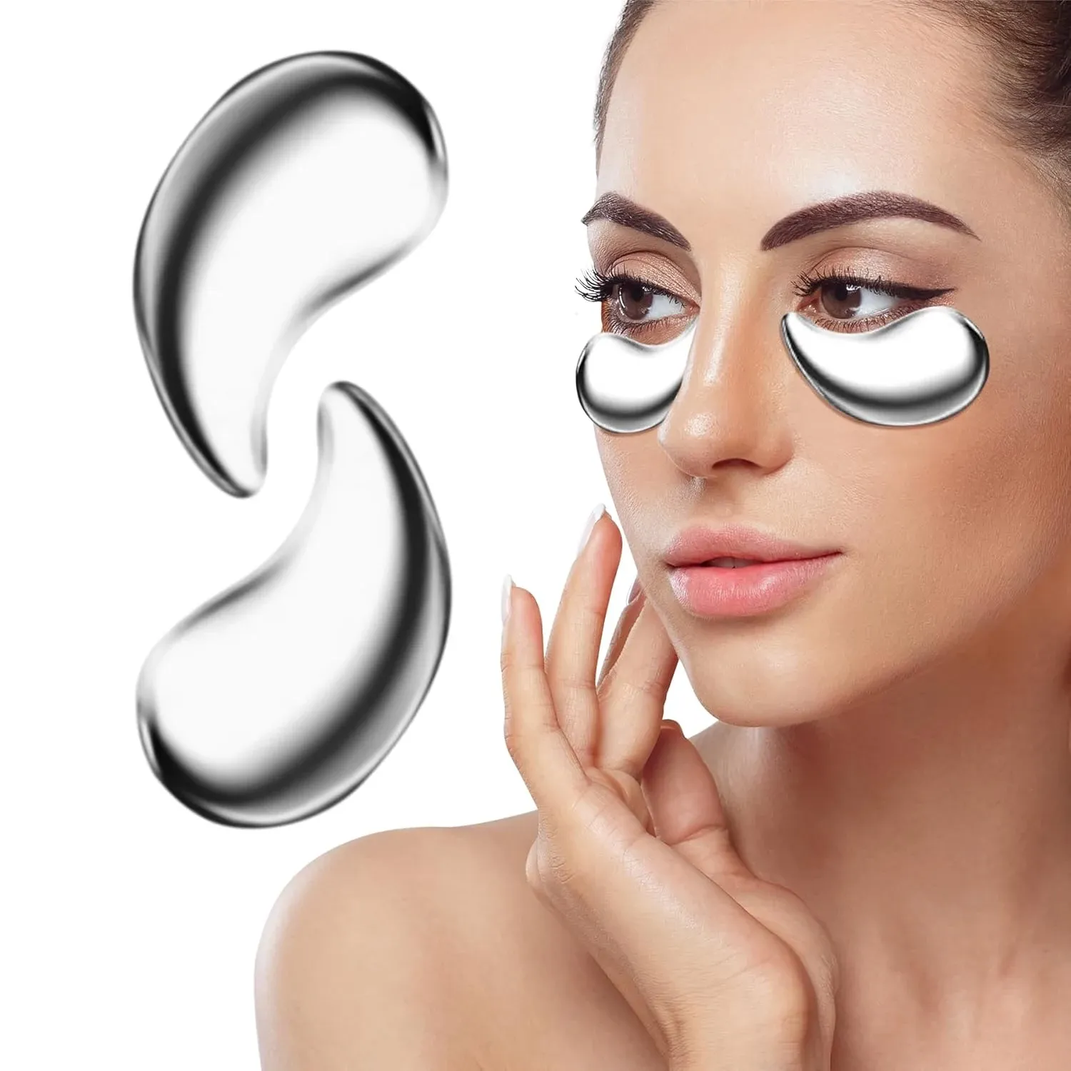 RVS koel oogmasker voor gezwollen oogcontouren