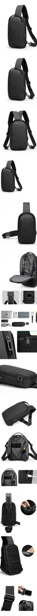 Zwarte Mark Ryden crossbodytas met USB-poort