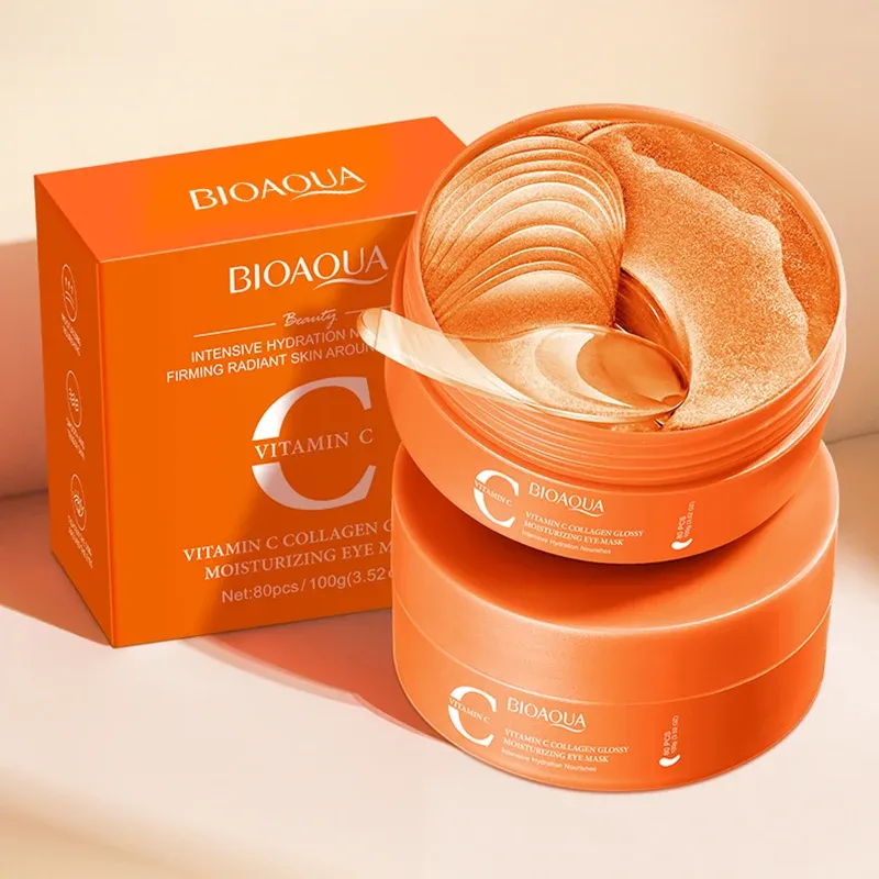 BIOAQUA vitamine C collageen oogmaskers, 80 stuks