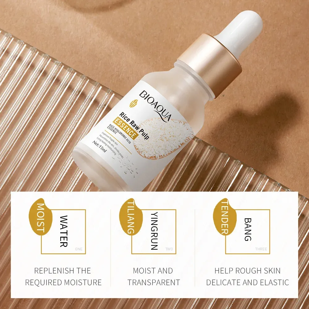 BIOAQUA rijstserum met hyaluronzuur voor dagelijkse hydratatie