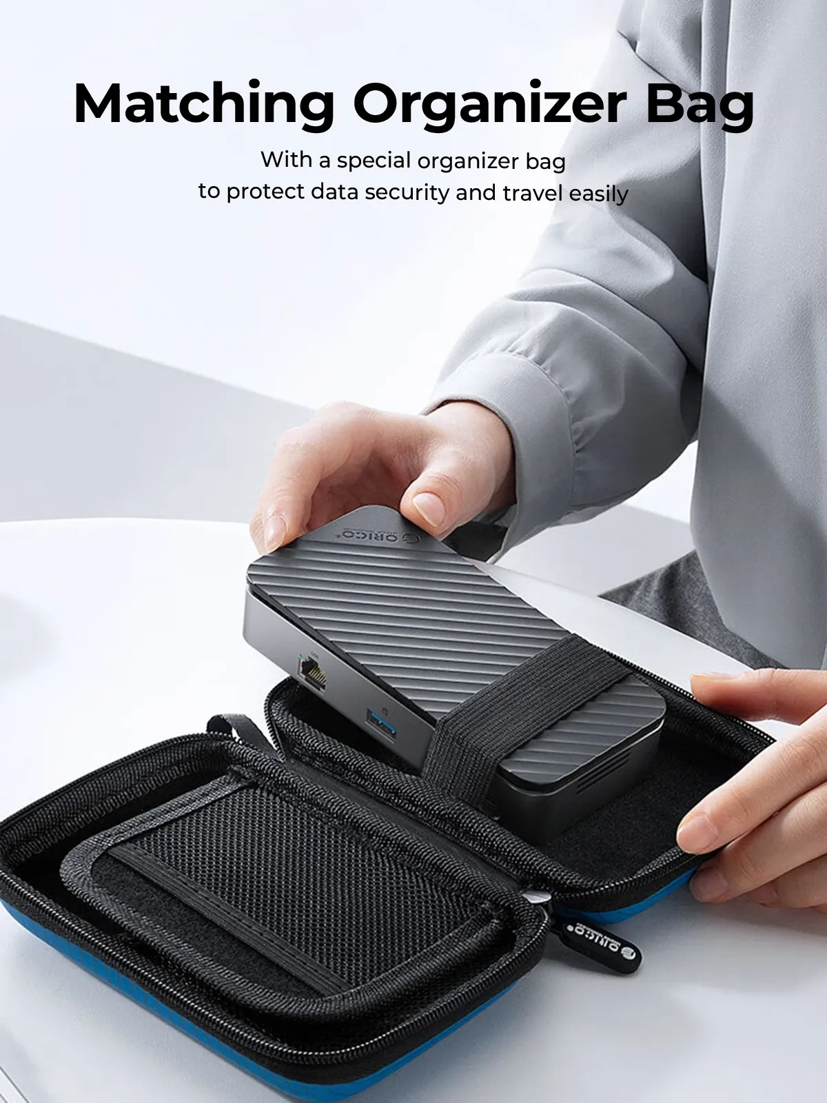 ORICO 9-in-1 USB-C dockingstation met NVMe-behuizing en koeling