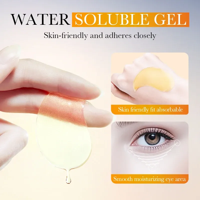 BIOAQUA Turmeric Crystal Collagen oogmaskers, 80 stuks
