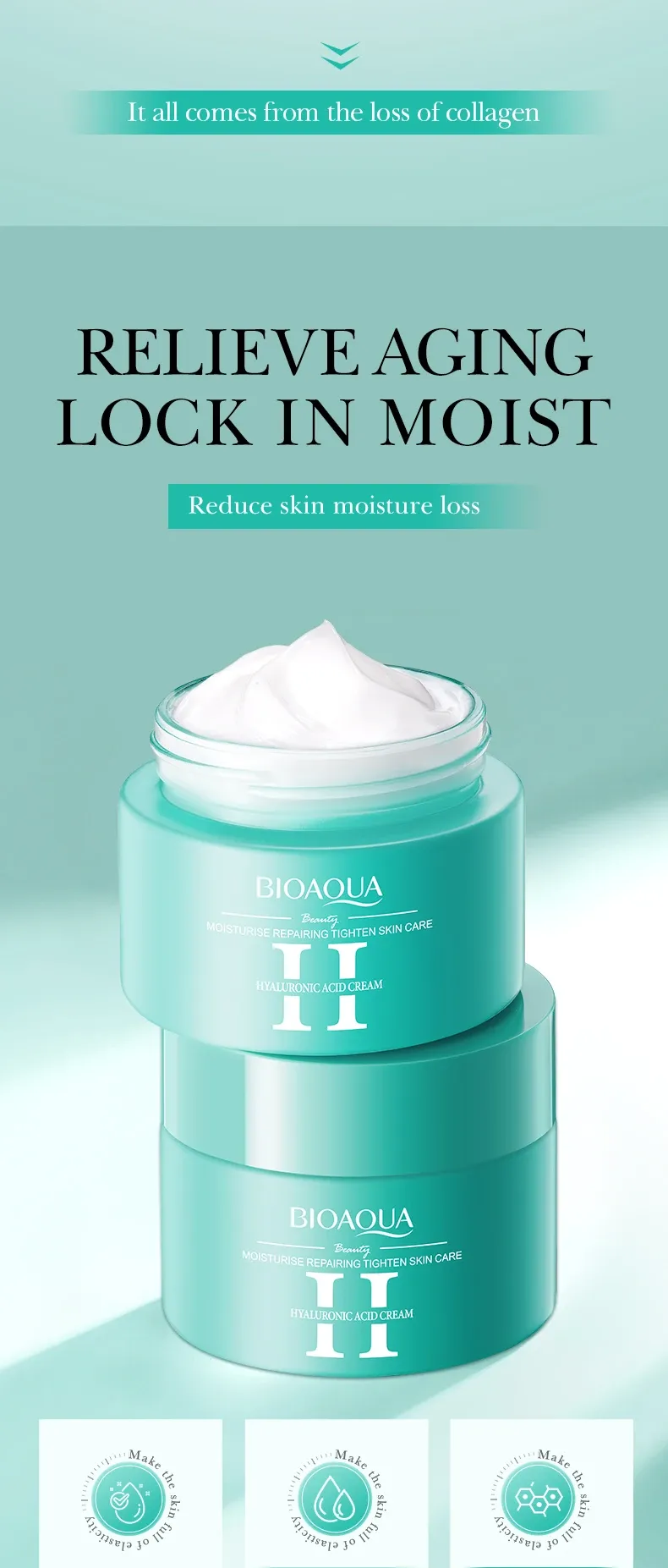 BIOAQUA Retinol Gezichtscrème met Hyaluronzuur