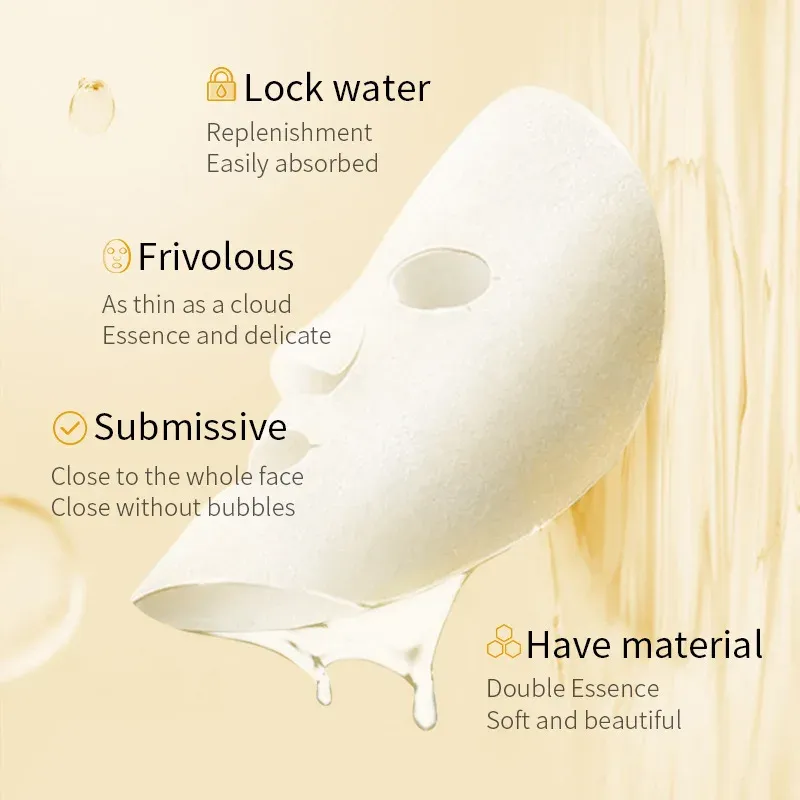 BIOAQUA rijst-extract gezichtsmasker voor hydratatie en elasticiteit