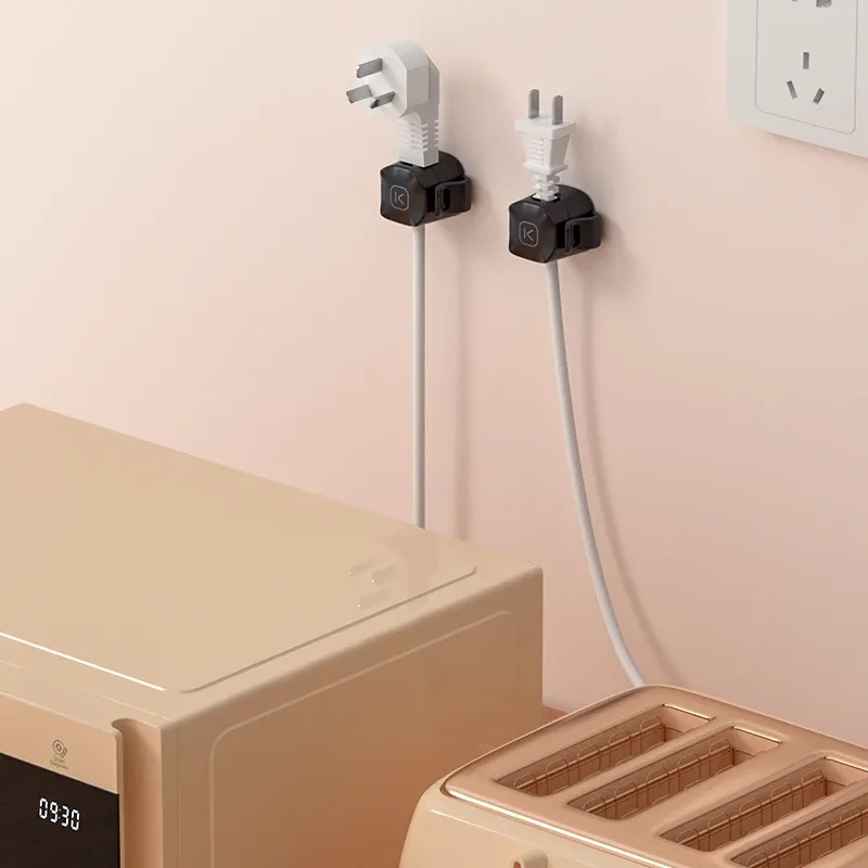 KUULAA verstelbare kabelclips voor bureau en auto, 6 stuks