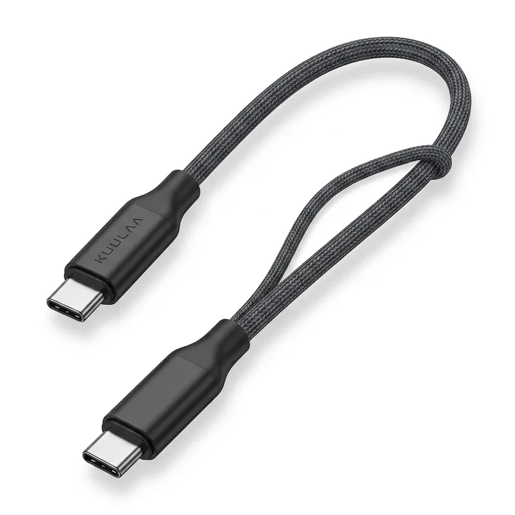 כבל טעינה KUULAA USB-C עם לולאת נשיאה