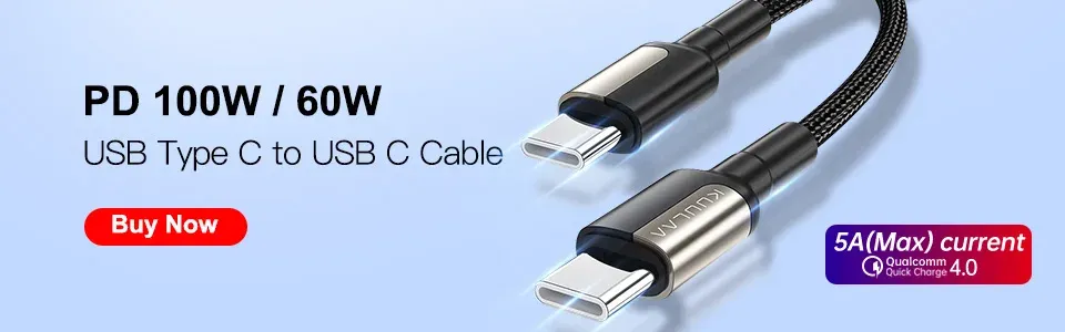 KUULAA 65W GaN reislader met USB-C en USB-A