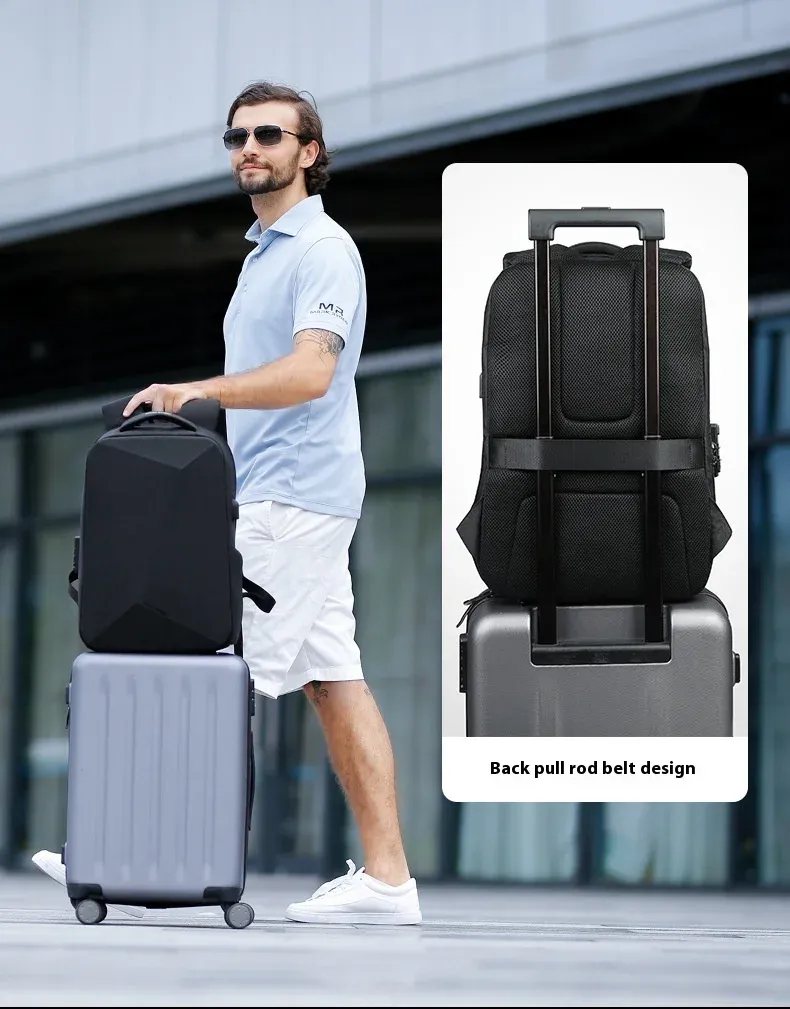Mark Ryden MR9405 harde businessrugzak met USB