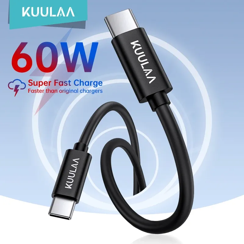 KUULAA USB-C naar USB-C 60W snellaadkabel
