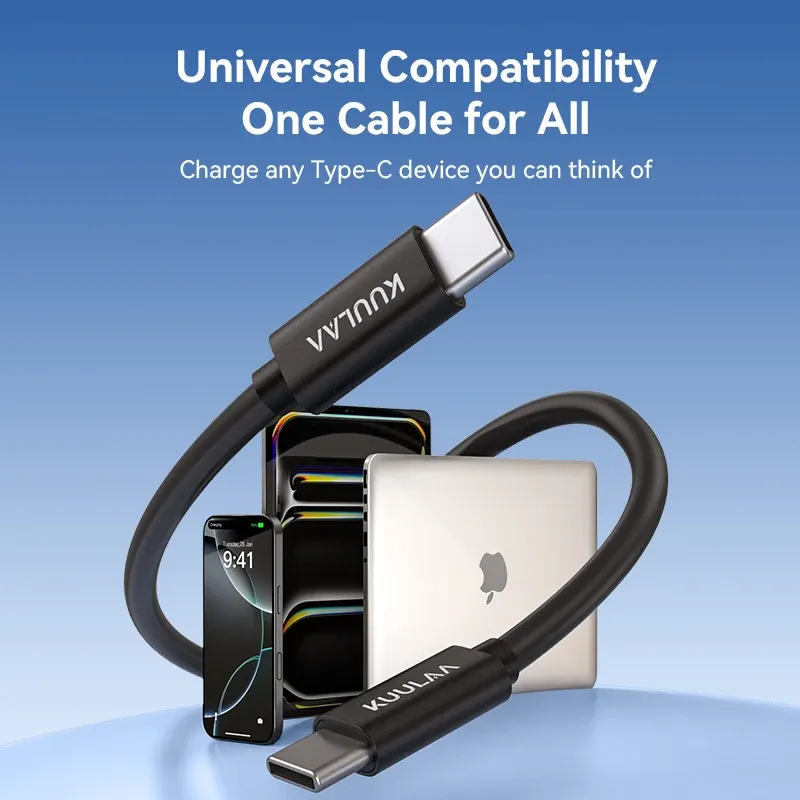 KUULAA USB-C naar USB-C 60W snellaadkabel