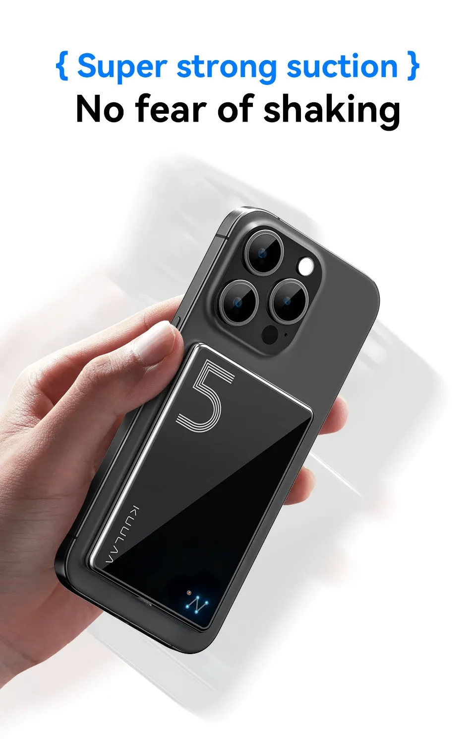 KUULAA magnetische powerbank 5000 mAh met 20W draadloos laden