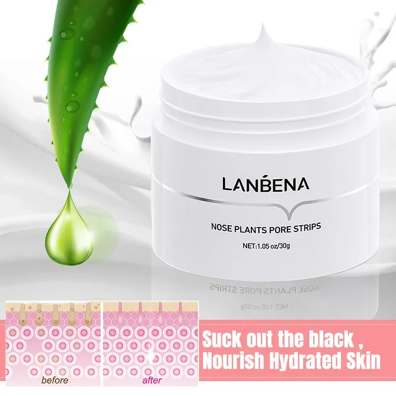 LANBENA peel-off neusmasker met aloë voor poriën en mee-eters