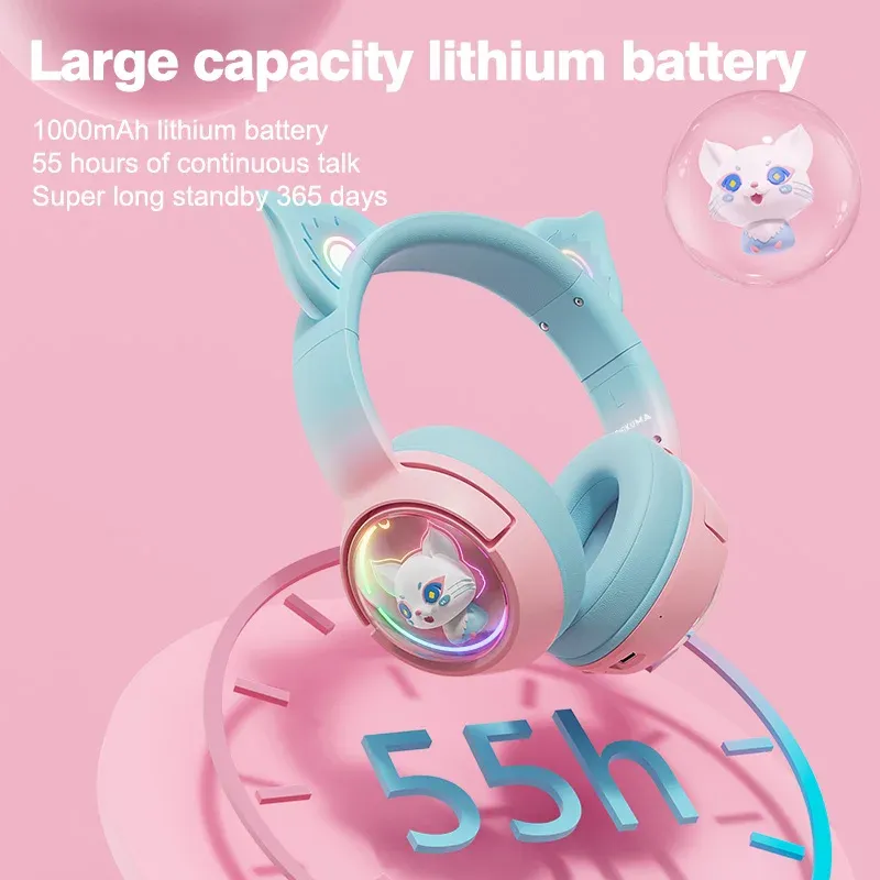 ONIKUMA B5 tri-mode gamingheadset met RGB en microfoon