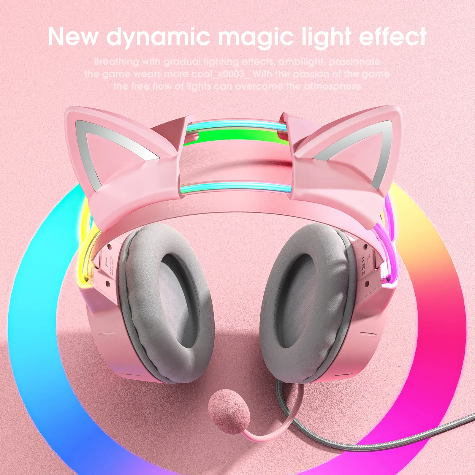 ONIKUMA X15 Pro bedrade RGB gamingheadset met flexibele microfoon