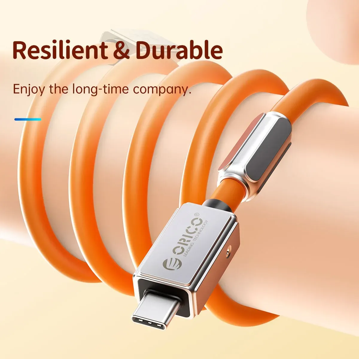 ORICO USB4 siliciumkabel 240W voor snelle data en 8K-video