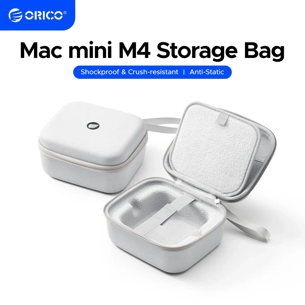 ORICO reisorganizer voor Mac mini M4 met accessoiresvak