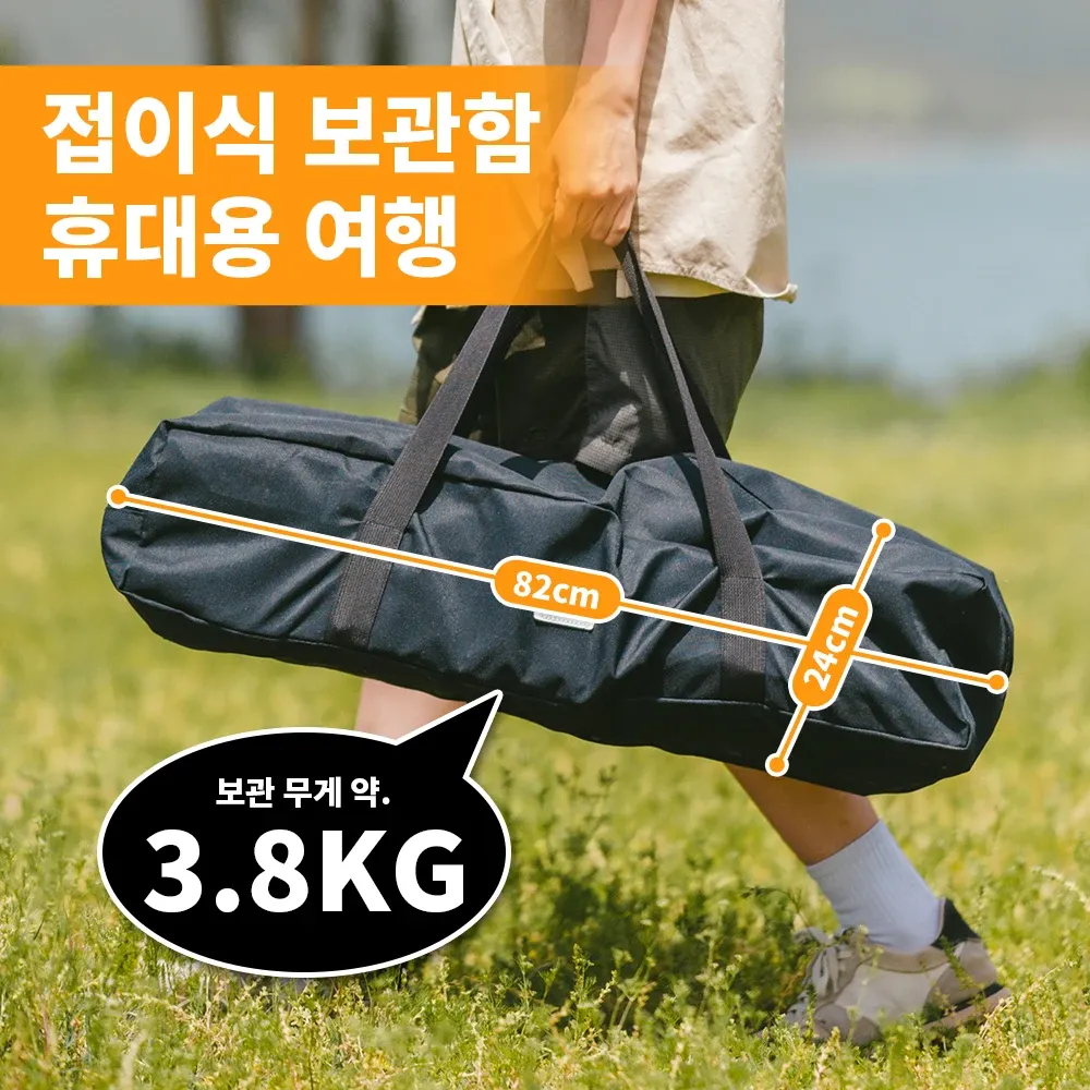 Naturehike T01 opvouwbare egg-roll campingtafel van carbonstaal