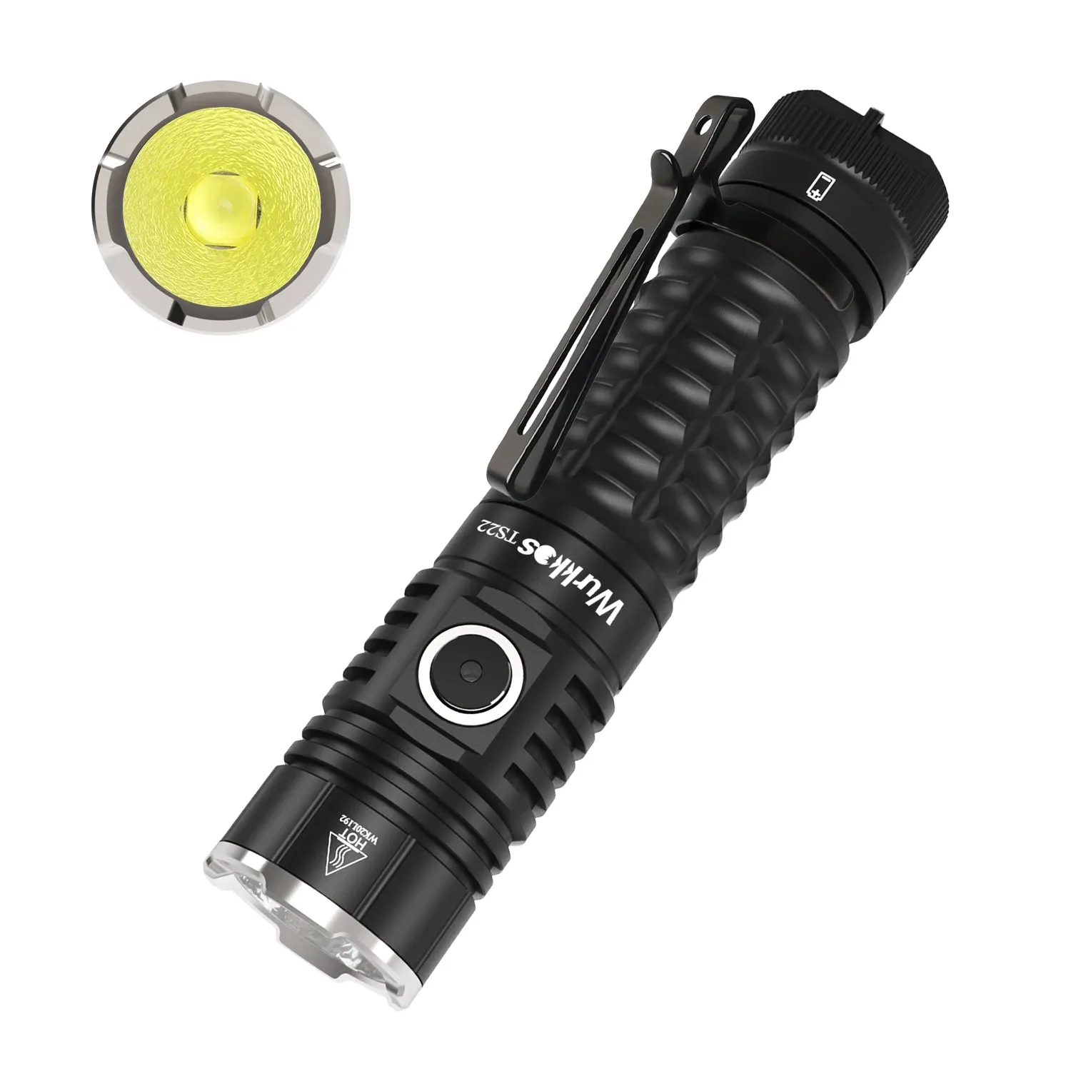 Wurkkos TS22 oplaadbare 21700 zaklamp met magnetische staart