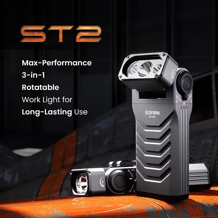 Sofirn ST2 multifunctionele tactische zaklamp met wit, rood en UV-licht