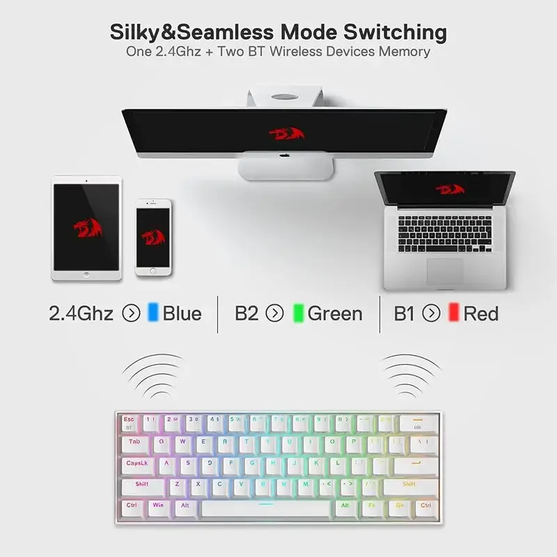 Redragon K530 Pro Draconic 60% draadloos mechanisch toetsenbord