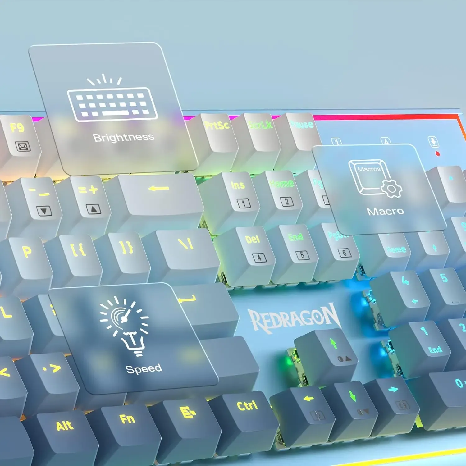 Redragon K654 RGB mechanisch toetsenbord met hot-swap