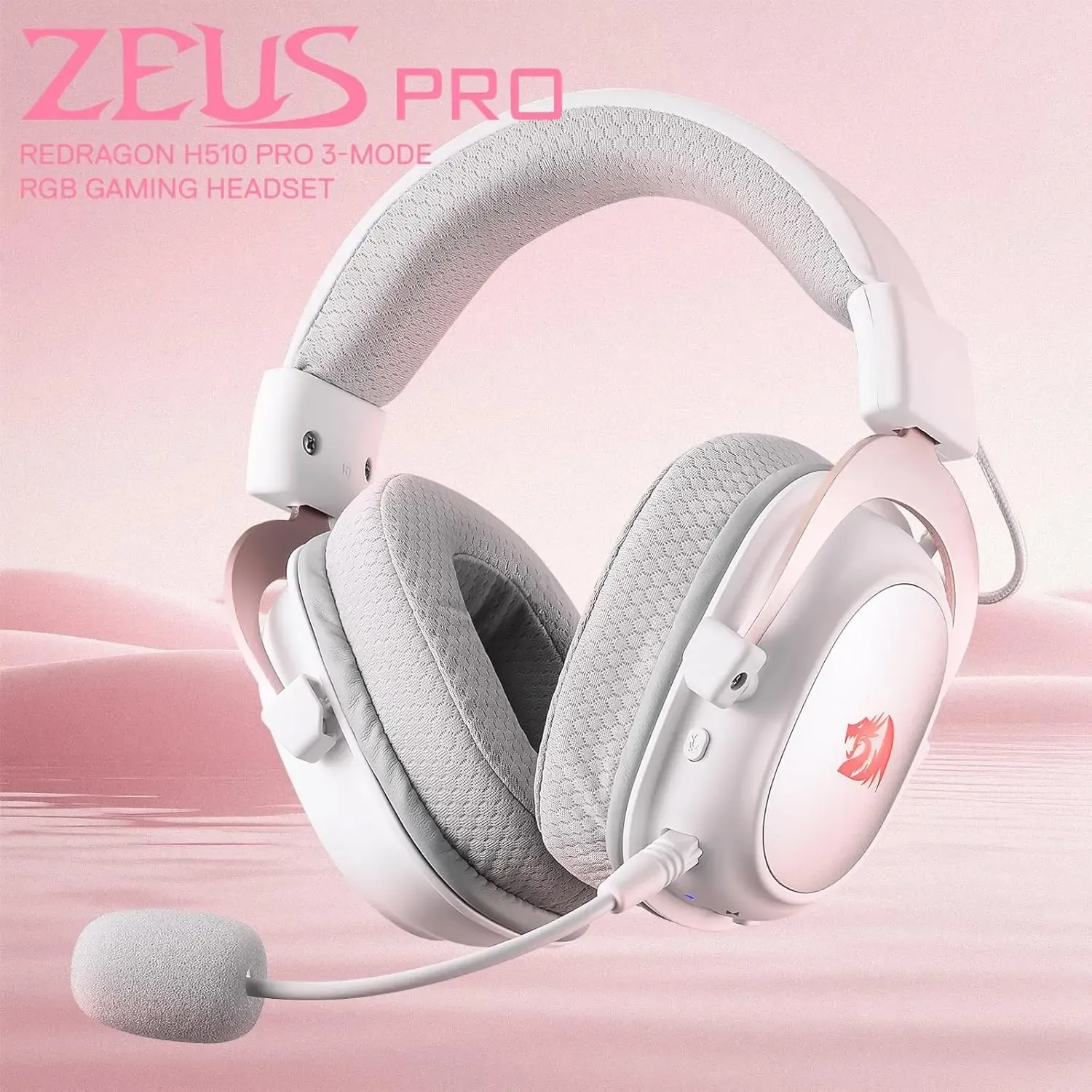REDRAGON H510 PRO draadloze RGB gamingheadset met 7.1 surround