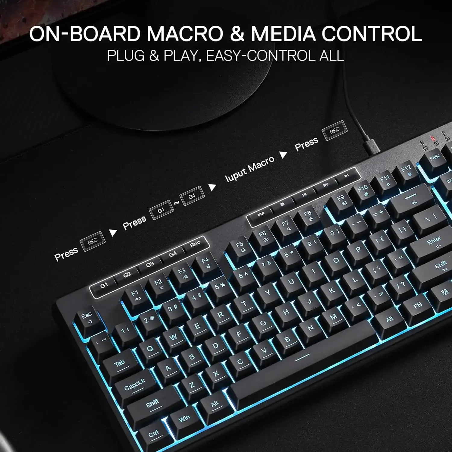 REDRAGON K516 Shiva TKL bedraad RGB-toetsenbord met 87 toetsen