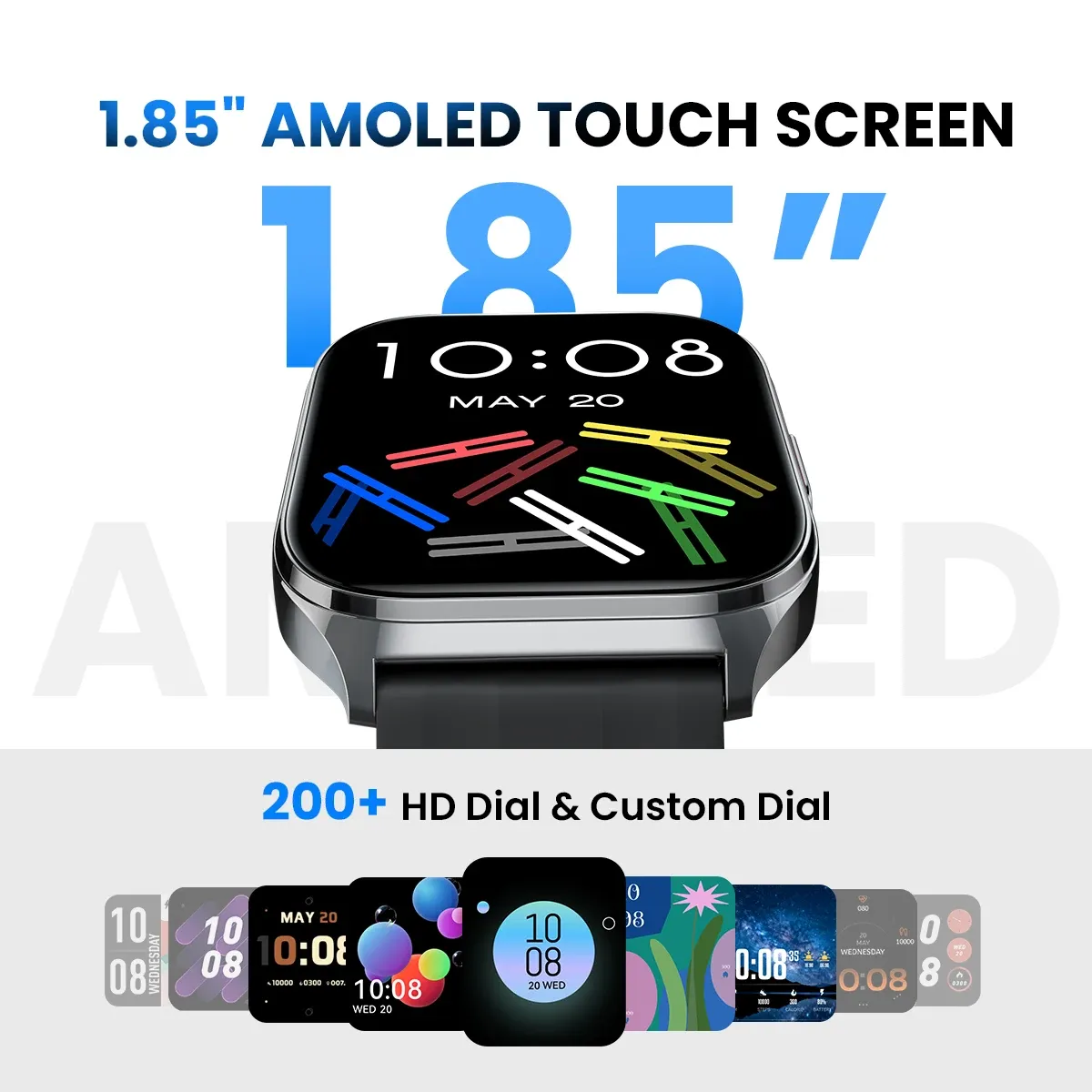 HAYLOU Watch 3 AMOLED smartwatch met bellen en 24-uurs meting