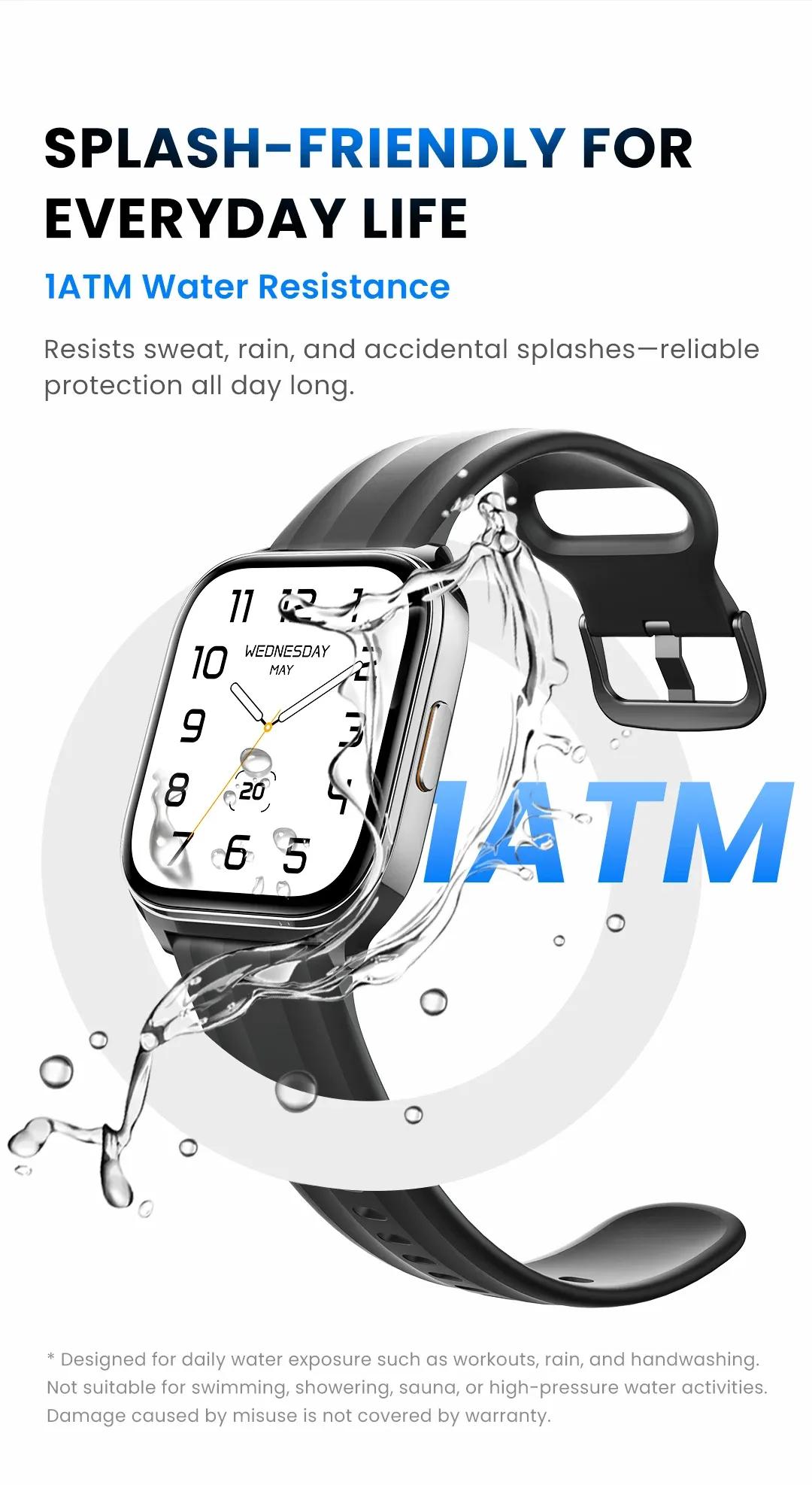 HAYLOU Watch 3 AMOLED smartwatch met bellen en 24-uurs meting