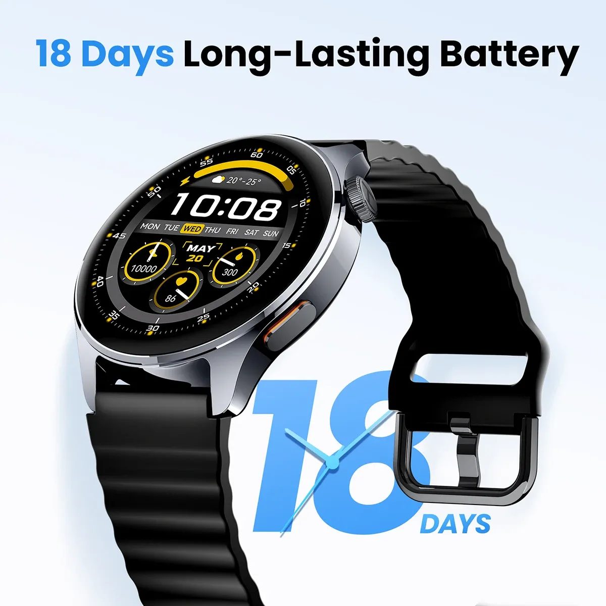 HAYLOU Watch 4S GPS smartwatch met AMOLED-scherm