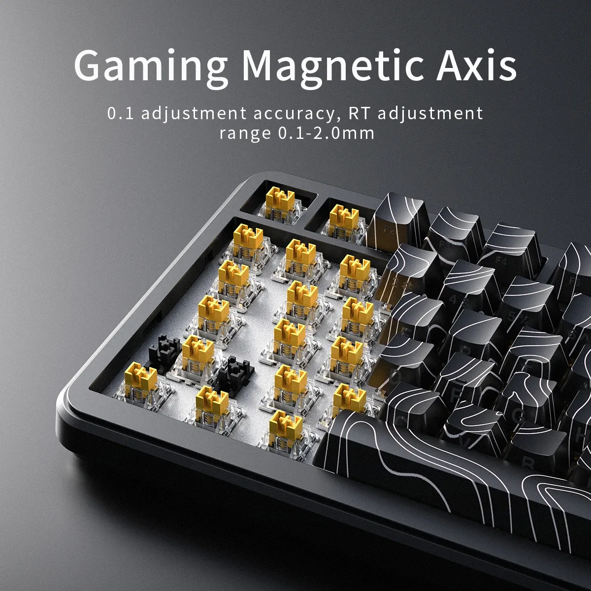 Ajazz AK820 MAX HE bedraad 75% mechanisch toetsenbord