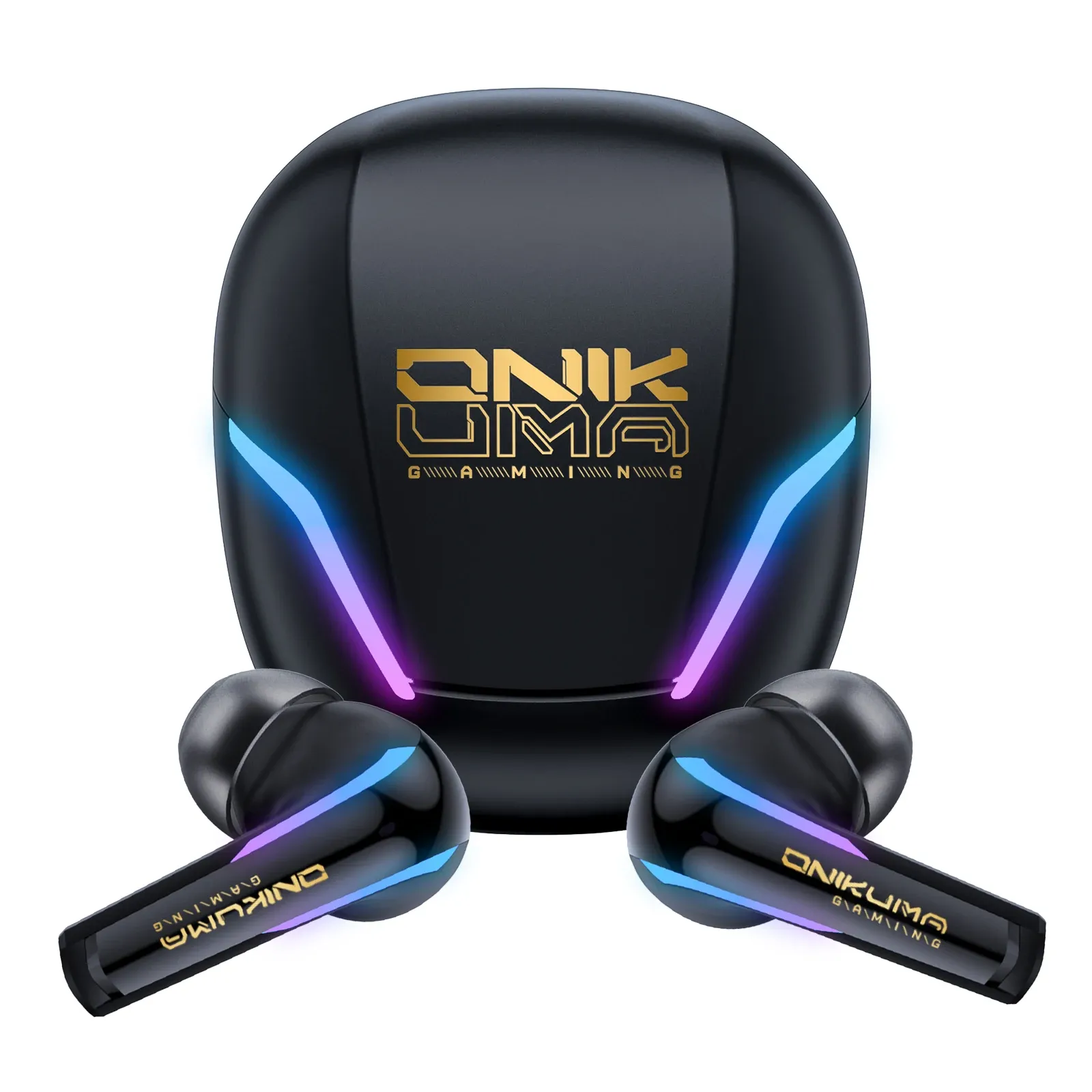 ONIKUMA T27 draadloze gaming-oordopjes met RGB en lage vertraging