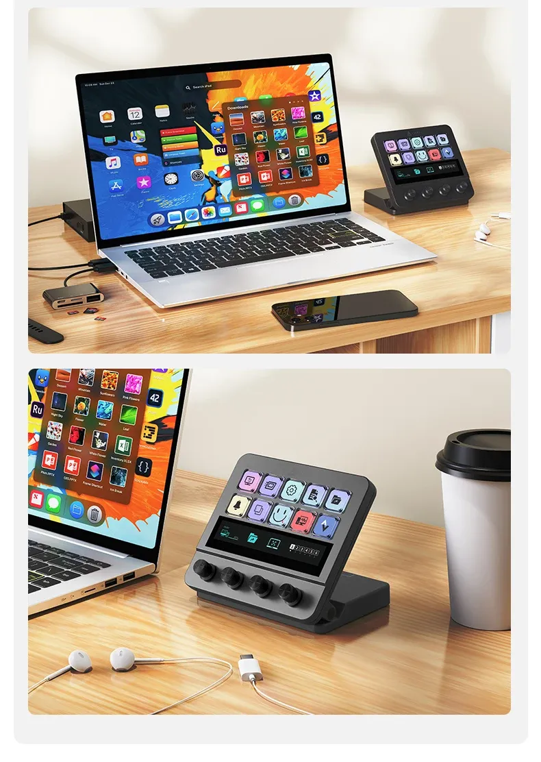 Ajazz AKP05 macrotoetsenbord met draaiknoppen