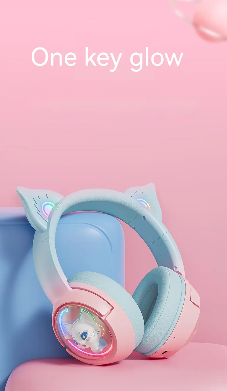 ONIKUMA B5 tri-mode gaming headset met RGB en afneembare microfoon