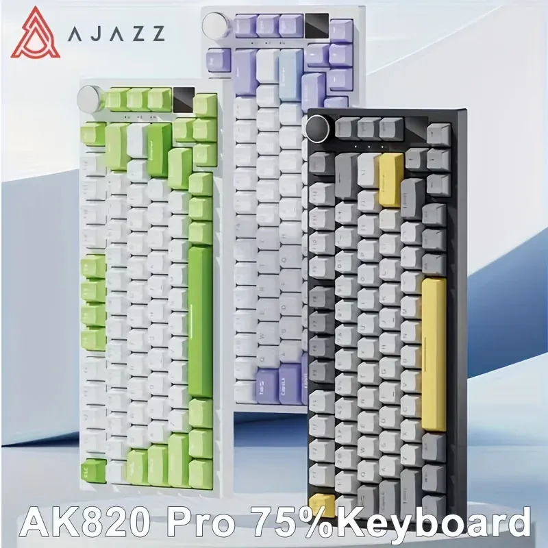Ajazz AK820 Pro draadloos mechanisch 75%-toetsenbord