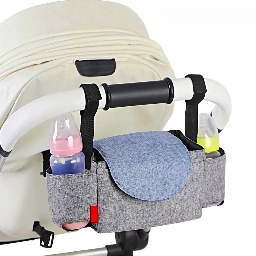Compacte luiertas met flesisolatie voor kinderwagen