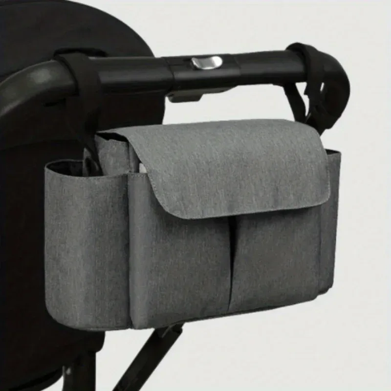 Compacte kinderwagen-opbergtas met schouderriem