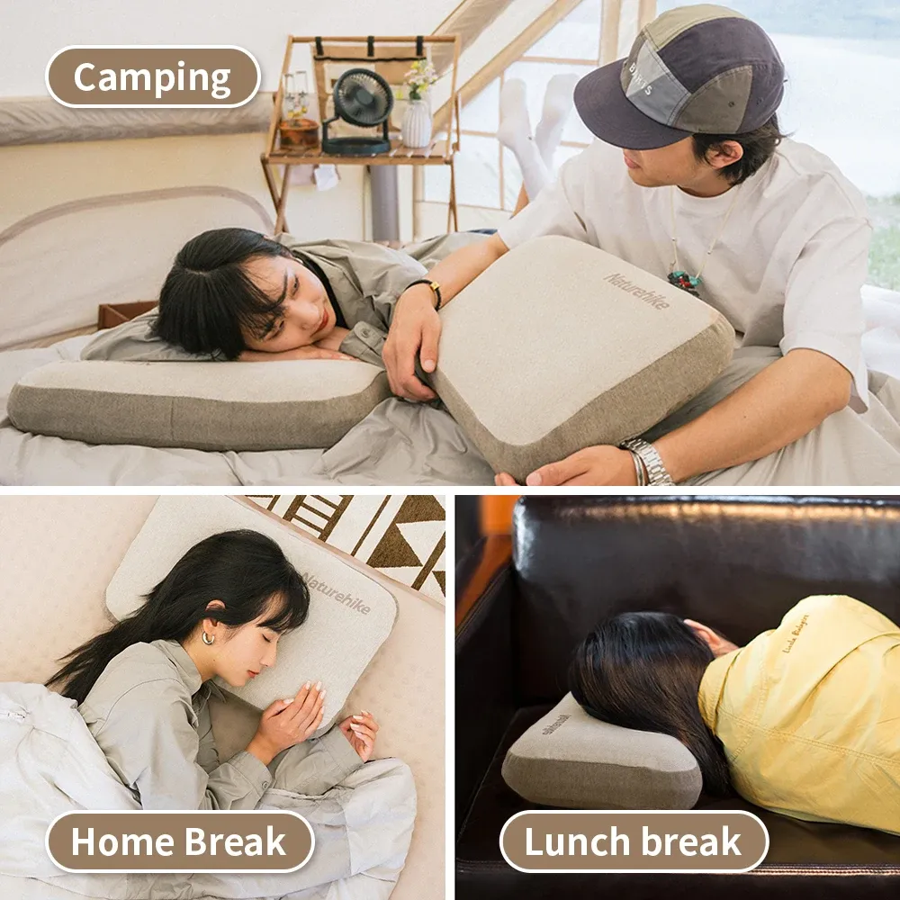 Naturehike memory-foam vierkante comfortkussen voor reizen en rust