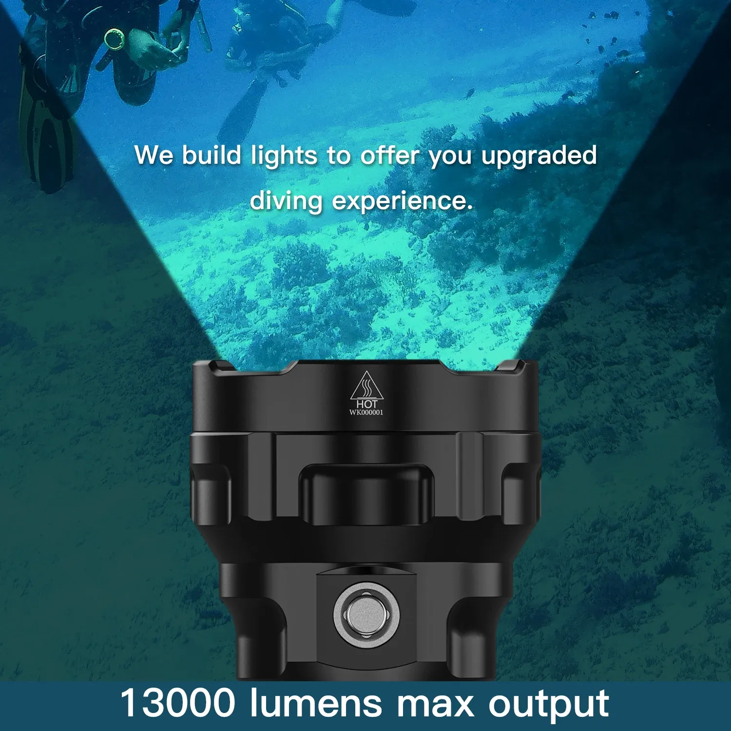 Wurkkos DL70 duikzaklamp met 13.000 lumen