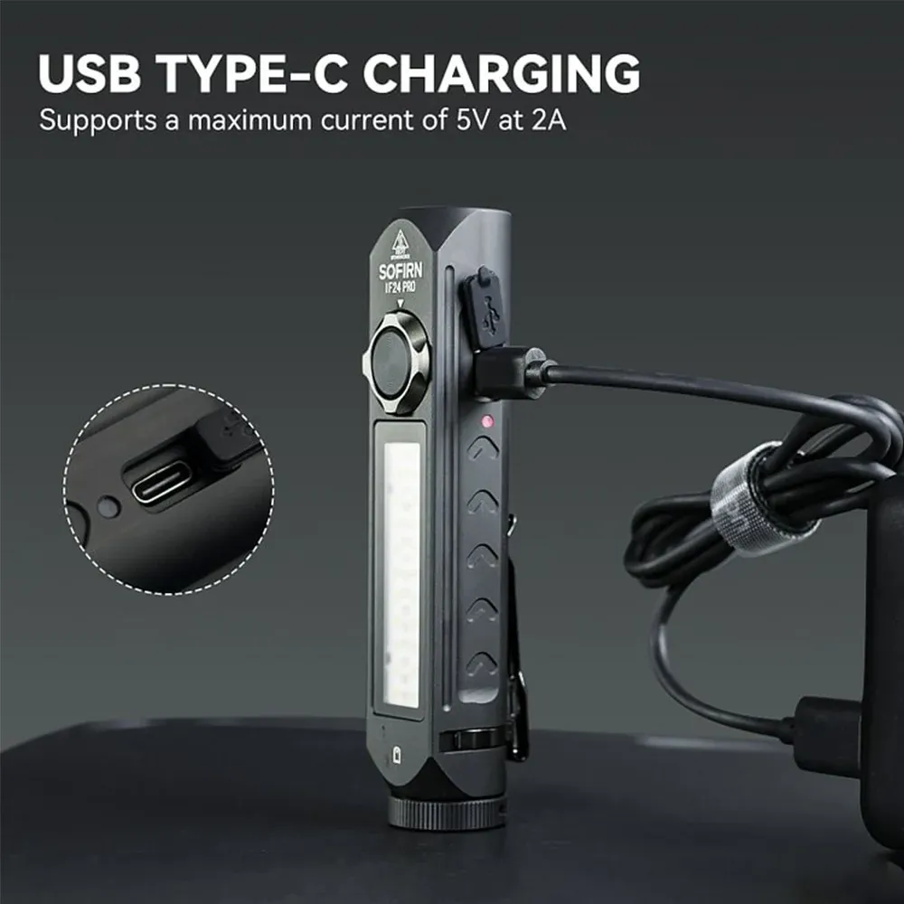 Sofirn IF24 Pro oplaadbare RGB-zaklamp met magneet