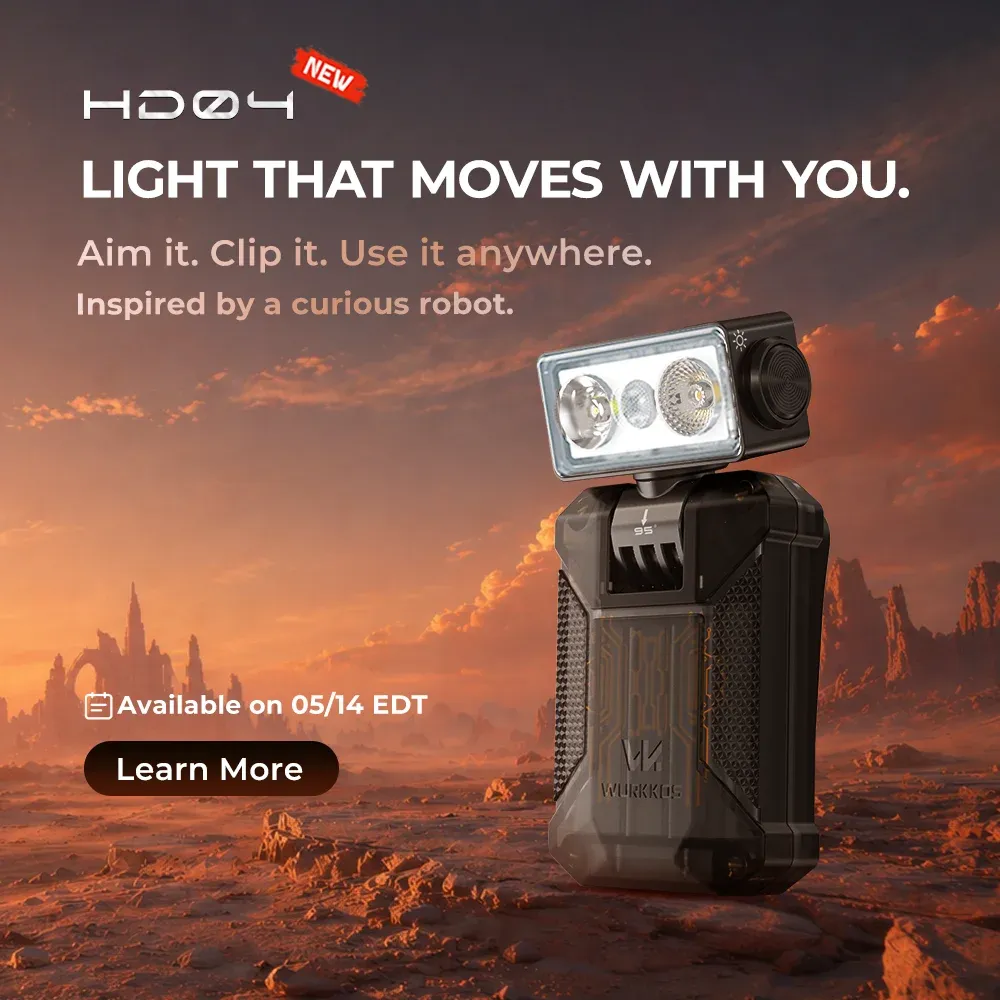 Wurkkos HD02 multifunctionele zoekzaklamp met UV en magneet