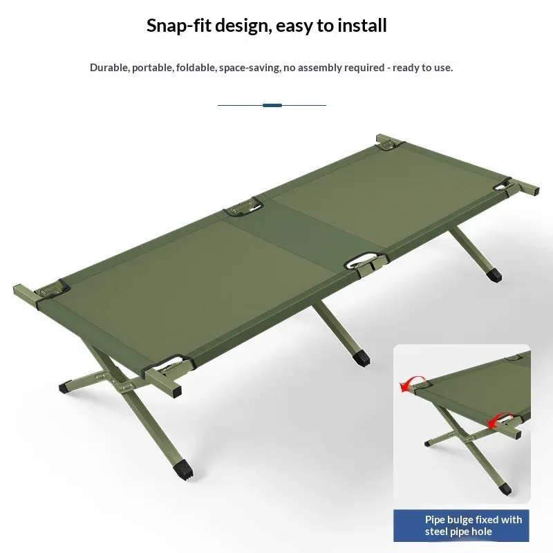Naturehike opvouwbaar aluminium campingbed voor één persoon