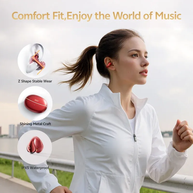 QCY Crossky C30S clip-on open-ear oordopjes met LDAC