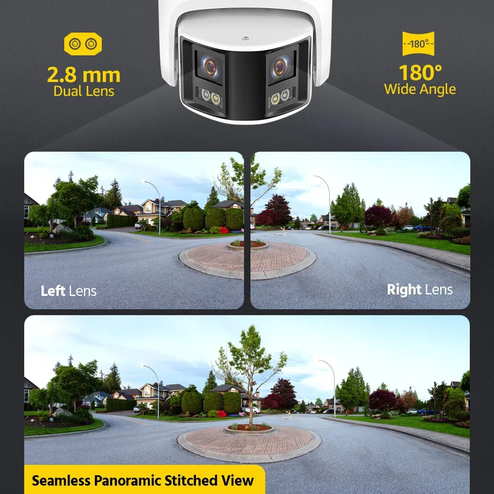 ANNKE 6MP dual-lens panoramische PoE-beveiligingscamera