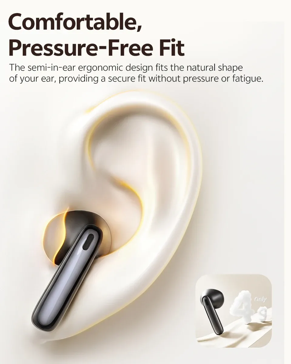 QCY AilyBuds E50 draadloze ANC-oordopjes met LDAC en Bluetooth 6.0