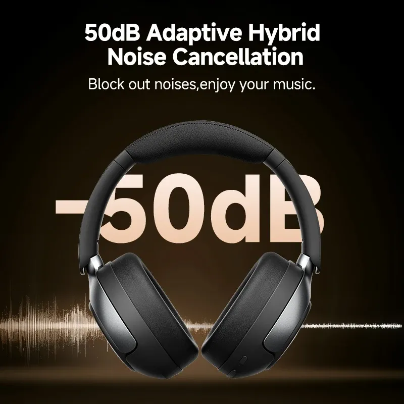 QCY H3 Pro ANC over-ear koptelefoon met LDAC en adaptieve ruisonderdrukking